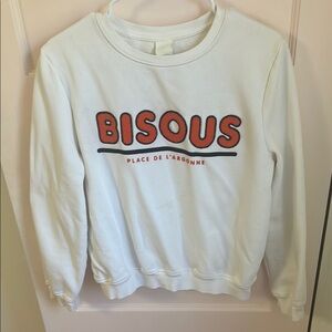 White H&M sweatshirt